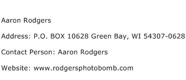 Aaron Rodgers Address Contact Number