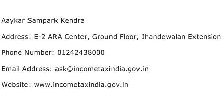 Aaykar Sampark Kendra Address Contact Number