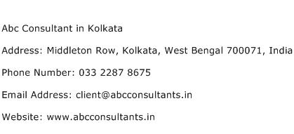 Abc Consultant in Kolkata Address Contact Number
