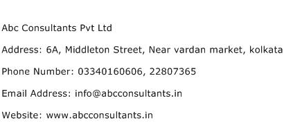 Abc Consultants Pvt Ltd Address Contact Number