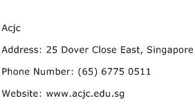 Acjc Address Contact Number