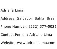 Adriana Lima Address Contact Number