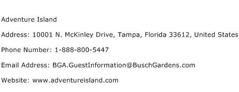 Adventure Island Address Contact Number
