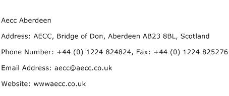 Aecc Aberdeen Address Contact Number