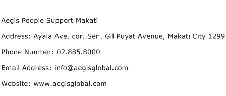 Aegis People Support Makati Address Contact Number