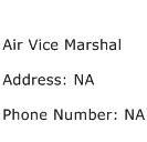 Air Vice Marshal Address Contact Number