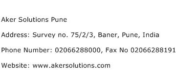 Aker Solutions Pune Address Contact Number