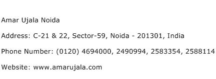 Amar Ujala Noida Address Contact Number
