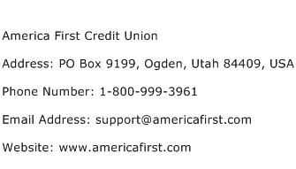America First Credit Union Address Contact Number