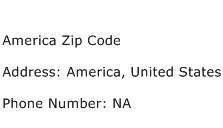 America Zip Code Address Contact Number