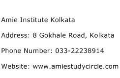 Amie Institute Kolkata Address Contact Number