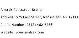 Amtrak Rensselaer Station Address Contact Number