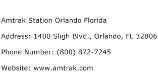 Amtrak Station Orlando Florida Address Contact Number
