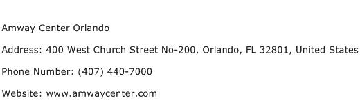 Amway Center Orlando Address Contact Number