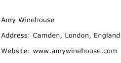 Amy Winehouse Address Contact Number