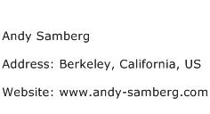 Andy Samberg Address Contact Number