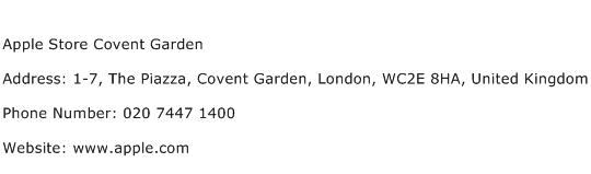 Apple Store Covent Garden Address Contact Number