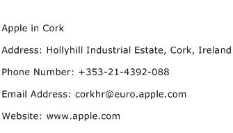 Apple in Cork Address Contact Number