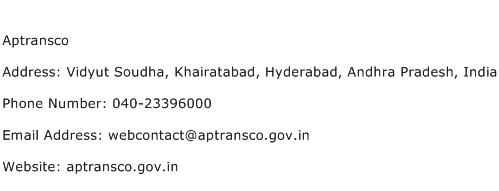 Aptransco Address Contact Number