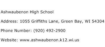 Ashwaubenon High School Address Contact Number