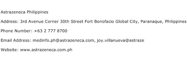Astrazeneca Philippines Address Contact Number