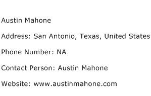Austin Mahone Address Contact Number