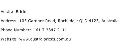 Austral Bricks Address Contact Number