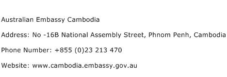 Embassy Cambodia Address, Contact Number Australian Embassy Cambodia
