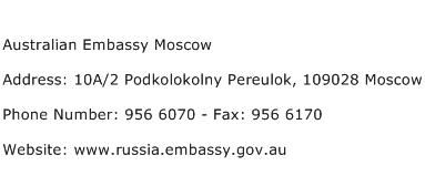 Windswept bidragyder uren Australian Embassy Moscow Address, Contact Number of Australian Embassy  Moscow