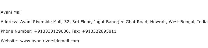 Avani Mall Address Contact Number