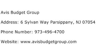 Avis Budget Group Address Contact Number