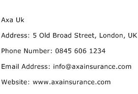 axa travel insurance uk address