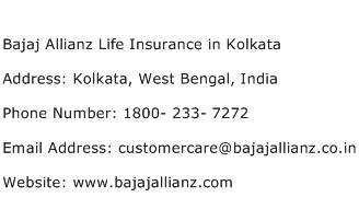 Bajaj Allianz Life Insurance in Kolkata Address Contact Number