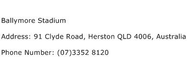 Ballymore Stadium Address Contact Number