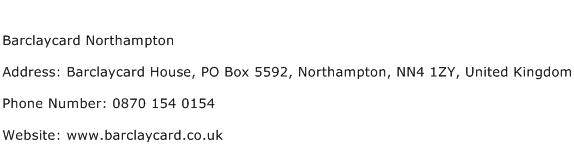 Barclaycard Northampton Address Contact Number