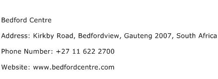 Bedford Centre Address Contact Number