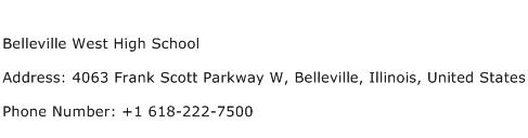 Belleville West High School Address Contact Number