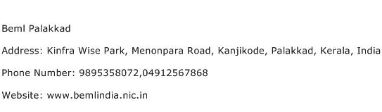 Beml Palakkad Address Contact Number