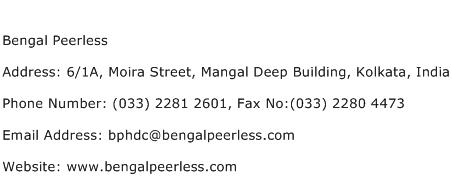 Bengal Peerless Address Contact Number