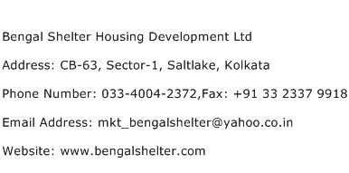 Bengal Shelter Housing Development Ltd Address Contact Number