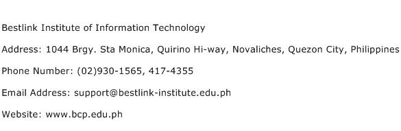 Bestlink Institute of Information Technology Address Contact Number