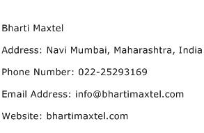 Bharti Maxtel Address Contact Number