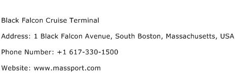 Black Falcon Cruise Terminal Address Contact Number
