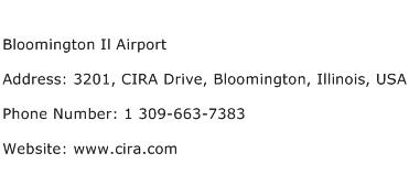 Bloomington Il Airport Address Contact Number