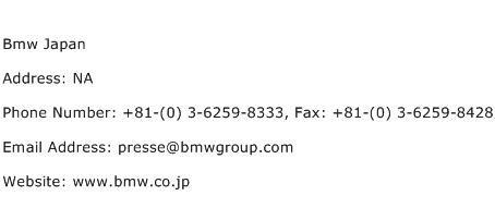 Bmw Japan Address Contact Number