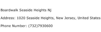 Boardwalk Seaside Heights Nj Address Contact Number