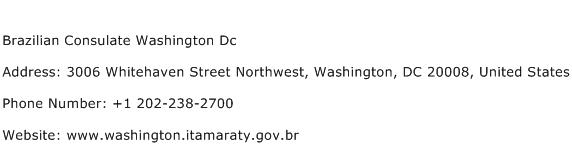 Brazilian Consulate Washington Dc Address Contact Number