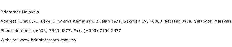 Brightstar Malaysia Address Contact Number