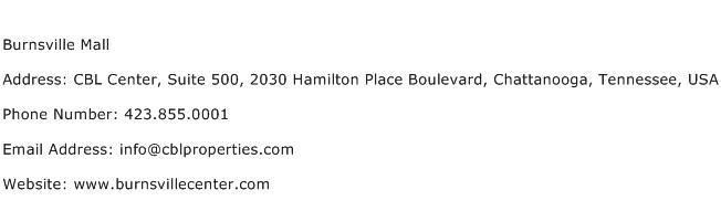 Burnsville Mall Address Contact Number