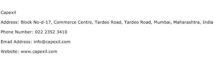 Capexil Address Contact Number